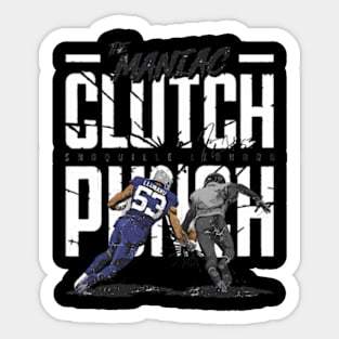 Shaquille Leonard Indianapolis Clutch Punch Sticker